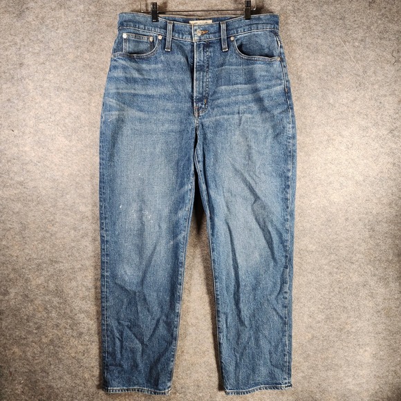 Madewell Denim - Madewell The Perfect Vintage Straight Blue Jean Medium Wash 31 (34x28) Casual
